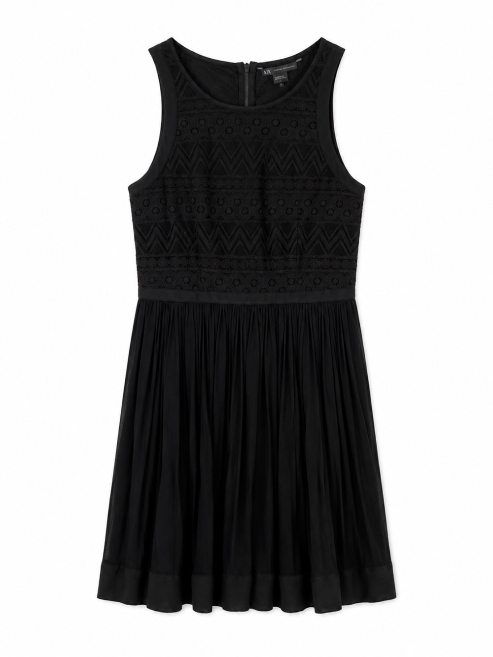 Armani Exchange Black Lace Fit & Flare Dress | Size 4 | Summer 2014